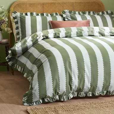 Wylder Duvet Cover Set Bridie Green/Mist Double