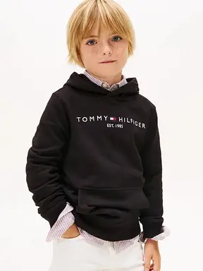 Tommy Hilfiger essentiële capuchontrui kinderen geslacht neutraal zwart 10