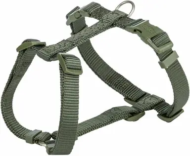 TRIXIE Jollypaw H-tuig premium olijf 60-87 x 2,5 cm