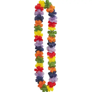 Unique Party Rainbow Hawaiian Garland Lei, 1.01m