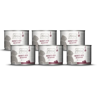 MjAMjAM Herzhaftes Wild & Kaninchen an fruchtigen Heidelbeeren 6 x 200 g
