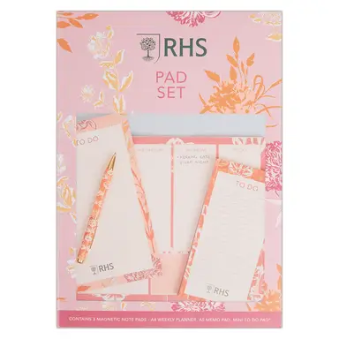 RHS Bold Florals Trio Pad Set Set 75gsm