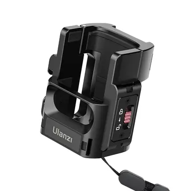 Adaptateur d’Extension ULANZI PK-06 pour DJI Osmo Pocket 3, Cage de Protection en Aluminium, Support Métallique avec Trous de Vis 1/4", Interface pour Caméra d’Action, Accessoire Rapide pour DJI Osmo Pocket 3