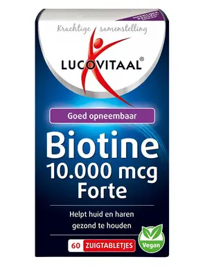 Lucovitaal Biotine 10.000 mcg Forte 60 zuigtabletten