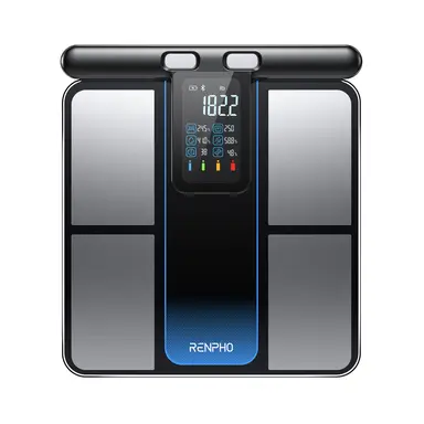 Renpho Morphoscan Intelligent Smart Body Weighing Scale, Body Weight & BMI Analysis, Bluetooth and App Connectivity, Calorie Monitor, Black