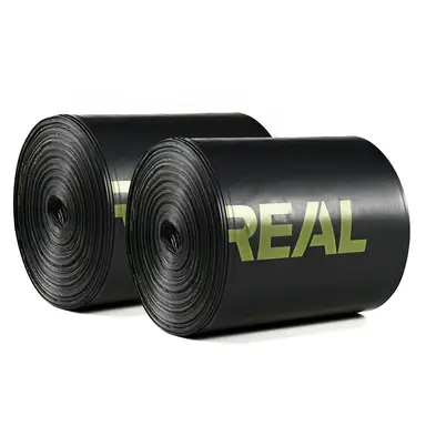 Vivreal Abbaubare Müllbeutel – Schwarz 15 l (100 Stück) | TÜV & BPP Doppelzertifiziert, Super Strapazierfähig, Auslaufsicheres Design, Umweltfreundliche Müllbeutel aus Maisstärke