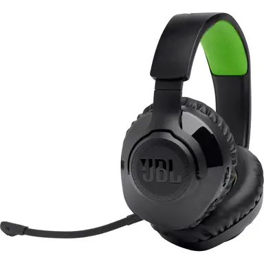 JBL Quantum 360X für Xbox, 2,4‑GHz digital kabelloses On‑Ear‑Headset oder Bluetooth, Schwarz & Grün