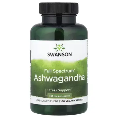 Swanson Ashwagandha Stress Support 450mg Capsules - 100 Capsules 