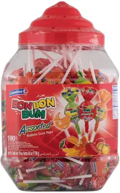 Gum Lollipops Mixed Berry 6 x 100’s