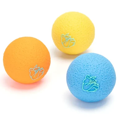 NOBLEZA Ballförmiges Vinyl-Hundespielzeug mit Quietschfunktion