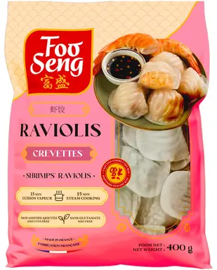 Foo Seng Raviolis aux crevettes Hakao - 400 g