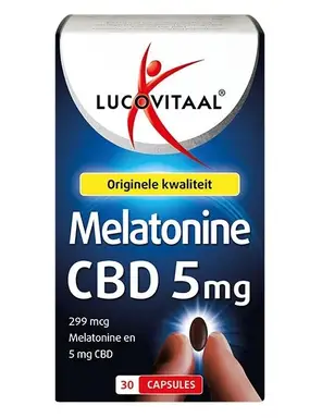 Lucovitaal Melatonine CBD 5mg 30 capsules
