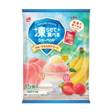 Ace Bakery Gefrorenes Sorbet Frucht-Milch Sortiment mit Zucker und Süßungsmitteln 15 Stück(Best Before2026-07-02)