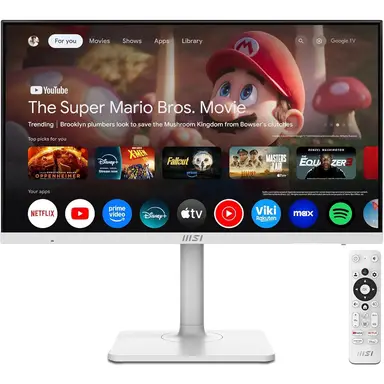 MSI 27" 4K UHD MD272UPSW Smart Monitor with Google TV – IPS, Dolby Audio, USB-C 65W, Multi-Control 