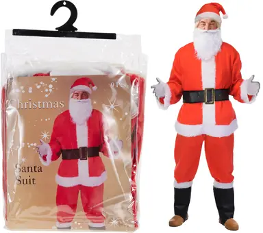 Christmas Gift Xmas Deluxe Santa Claus Set 9 Pieces