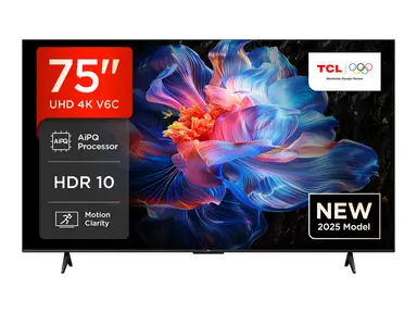 TCL 75V6C 75 Zoll 4K UHD  Smart TV  HDR10+, HVA-Panel, Dolby Vision