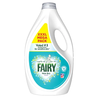 Fairy Liquid Laundry Detergent, Non Bio, 87 Washes, 2.87l