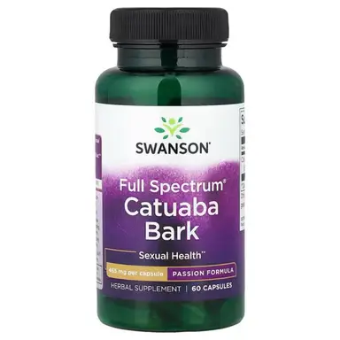 Swanson Full Spectrum Catuaba Bark Vitality 465mg - 60 Capsules