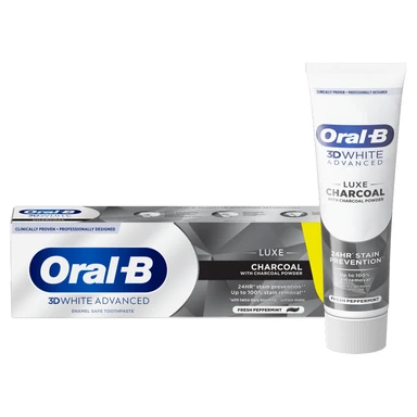 Oral-B 3D White Advanced Luxe Charcoal Toothpaste 100ml
