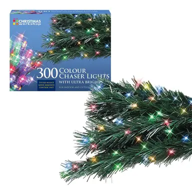 Christmas Workshop 300 LED Multi Coloured Chaser Lights