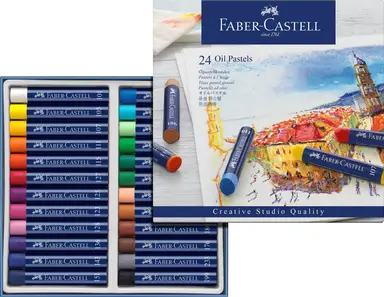 Faber-Castell Creative Studio Oil Pastels,Wallet of 24