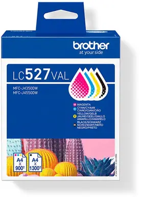 Brother LC527VAL inktcartridge voordeelpak, 4 stuks (zwart, cyaan, magenta, geel)