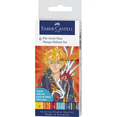 Faber-Castell Pitt Artist, Wallet of 6, Shônen