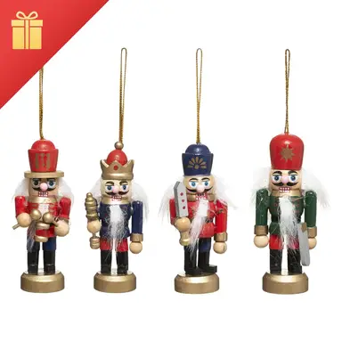 Feeric Notenkraker-set, 4 stuks, 8,5cm