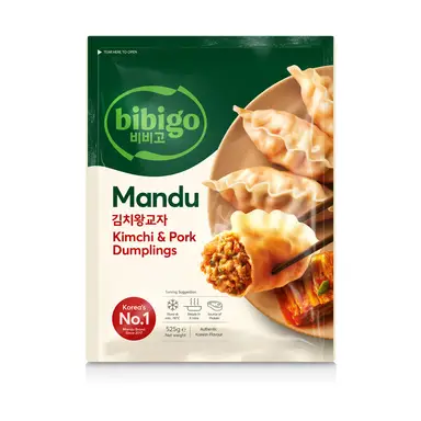 Bibigo Mandu Raviolis saveur kimchi, porc et légumes - 525 g
