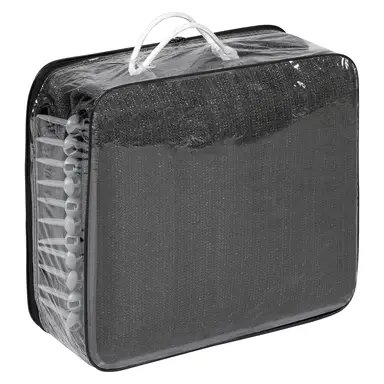 Laneetal Vorzeltteppich 300x400cm, Outdoor Camping Teppich mit Heringen Campingmatte, Zeltunterlage, Outdoor Teppich für Wohnmobil, Zeltteppich mit Ösen Tragetasche aus HDPE 280 g/m², Zeltböden, Anthrazit