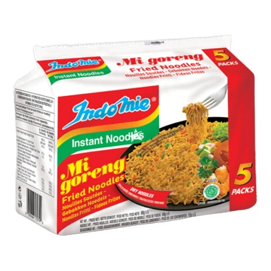 Indomie Mi Goreng Instantnudeln Original 80g Packung mit 5