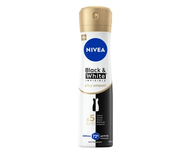 NIVEA déodorant spray femme - Black & White Silky Smooth - 150 ml