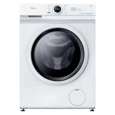 Midea Washing Machine 8kg Steam Care 1400 rpm [Energy Class A] 8 kg 15min & 45min Quick Wash Prewash 48 cm Slim Design MF10EW80BA