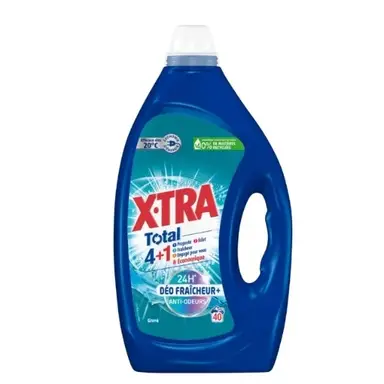 XTRA Total Lessive Liquide  Fraicheur + Givré 40 Lavages 1,8L