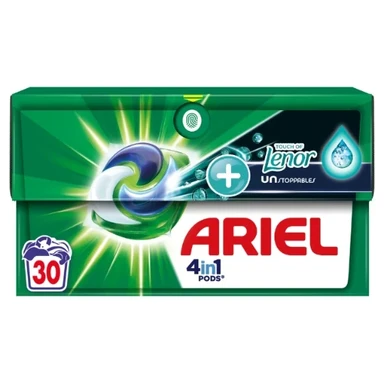 Ariel Tablettes 4-en-1 Touche de Lenor UNStoppables Air, 30 doses