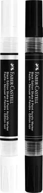 Acrylmarker Faber-Castell Black Edition Shake & Paint 2 st.  zwart, wi