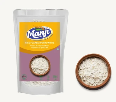 Manji rijstvlokken (Poha) wit 500g