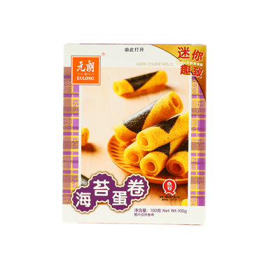 Eulong Rouleaux aux œufs saveur algue nori - 100 g