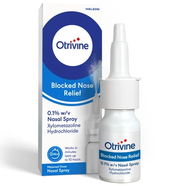 Otrivine Adult Nasal Spray Blocked Nose Relief 0.1% - 10ml