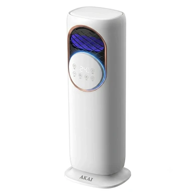 AKAI Turmventilator 4-in-1 Kühler und Heizlüfter, Luftreiniger und Luftbefeuchter, Leiser Betrieb, Heimgebrauch, AKIC41-R