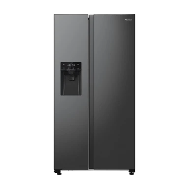 Hisense RS5P535NTFE vrijstaande koel-vriescombinatie - 535 liter capaciteit - Side-by-Side - NoFrost - roestvrij staal