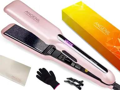 ANGENIL Ionic Titanium Wide Plate Hair Straightener