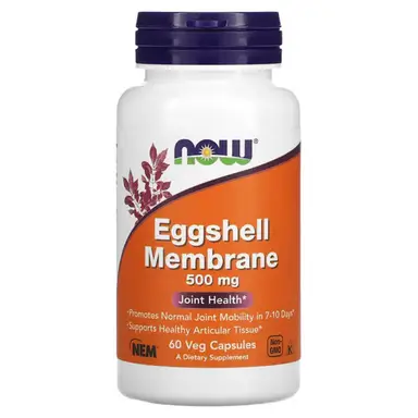NOW Foods Eggshell Membrane, 500mg - 60 Vegan Capsules