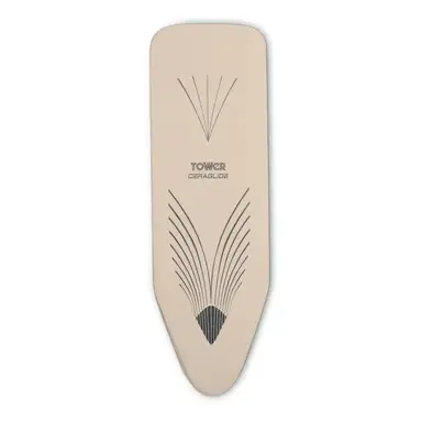 TOWER Replacement Cover for Ironing Board， 100% Cotton， Latte