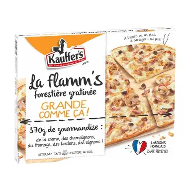KAUFFER'S Tarte flambée La Flam Grande comme ça Forestière et Gratinée 370g