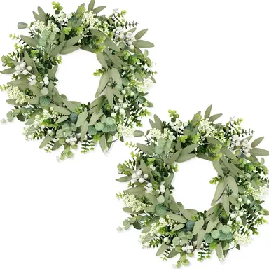 Couronne d'eucalyptus, 33 cm - 1 pièce