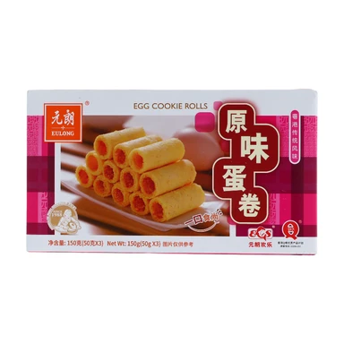 EULONG Rouleaux aux œufs croustillants saveur originale - 150 g