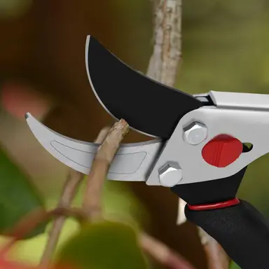 FLORA GUARD Secateurs, 8.5 Inch Traditional Bypass Pruning Shears, Professional Tree and Branch Garden Pruner