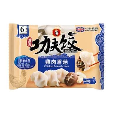 KUNGFU Chicken & Mushroom Dumplings 400g