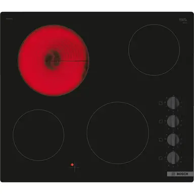 Bosch PKE611CA3E Series 2 60cm Ceramic Hob - Black Glass